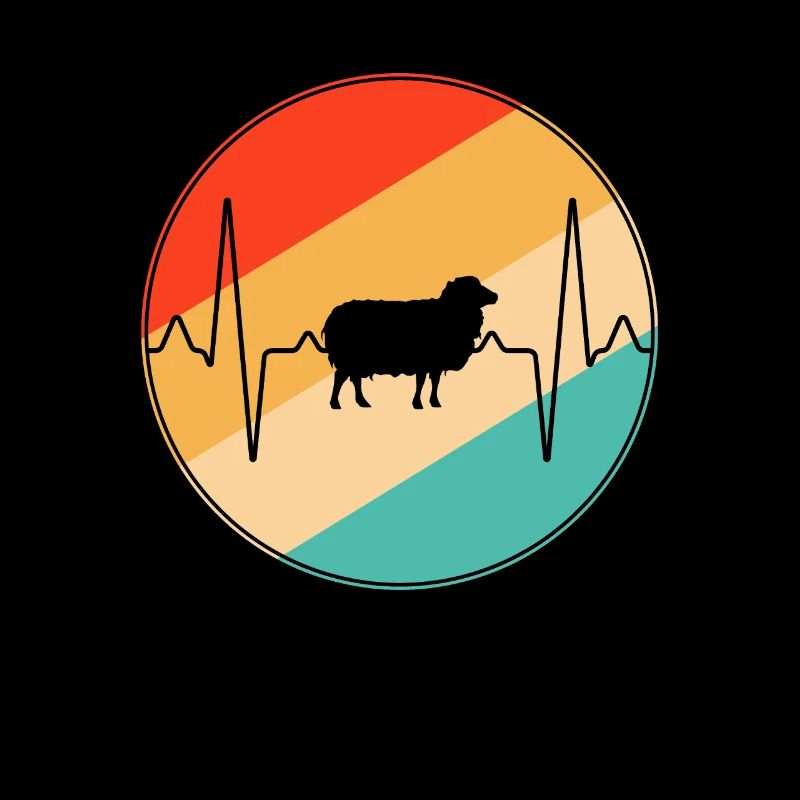 Sheep Retro Heartbeat