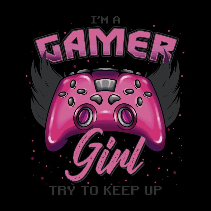 Gamer Mädchen Design