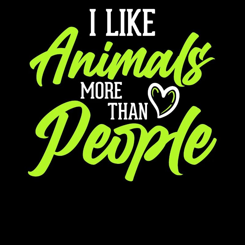 I like animals more than people - vegan