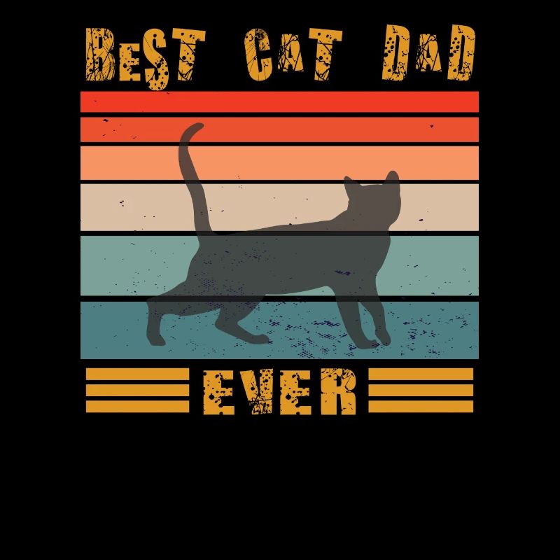 Conception de papa chat pour les amoureux des chats