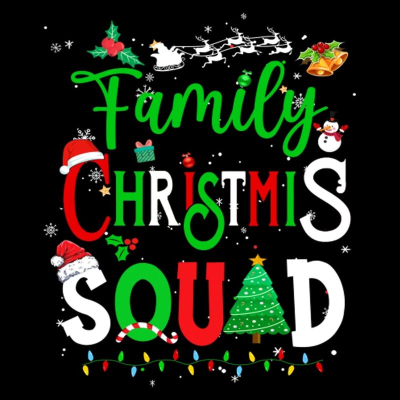 Équipe familiale de Noël Équipe du Père Noël