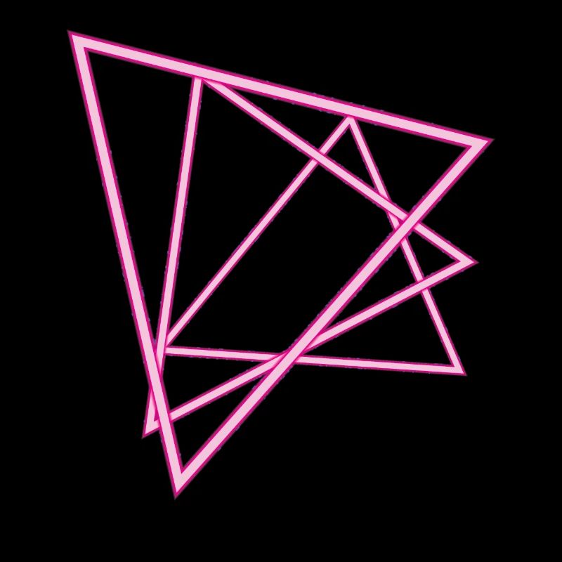 Triangles au néon