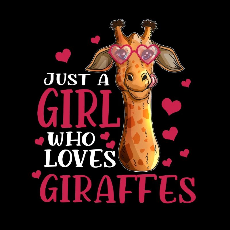 Nur ein Mädchen das Giraffen liebt Zoobesuch