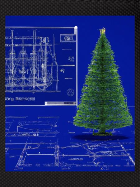Weihnachten Weihnachtsbaum Schematic Blaupause