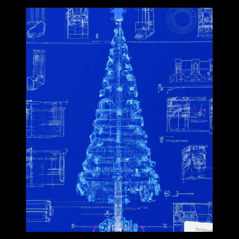 Weihnachten Weihnachtsbaum Schematic Blaupause