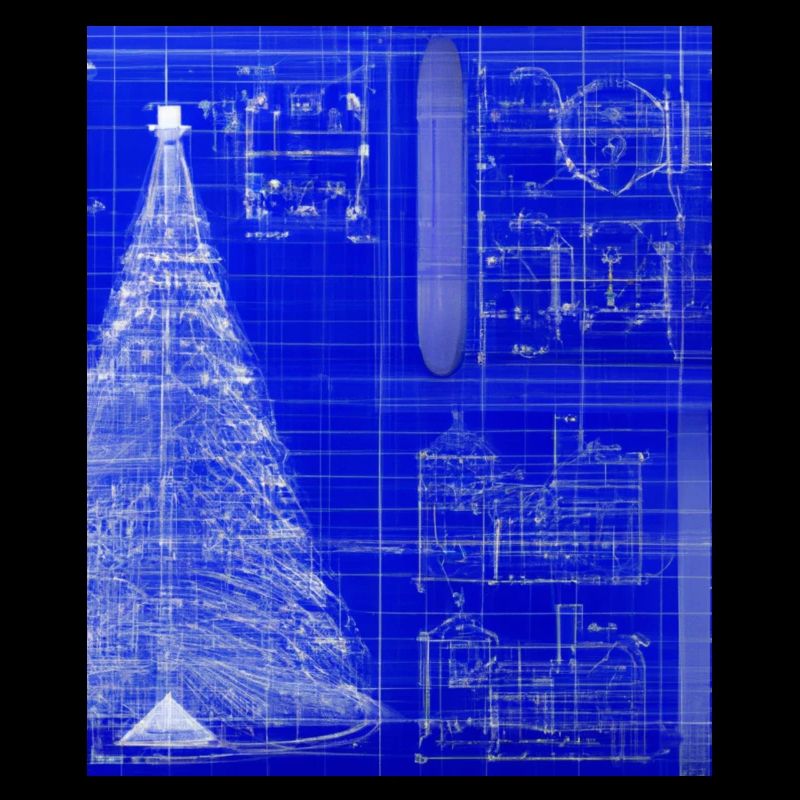 Plan schématique de l’arbre de Noël