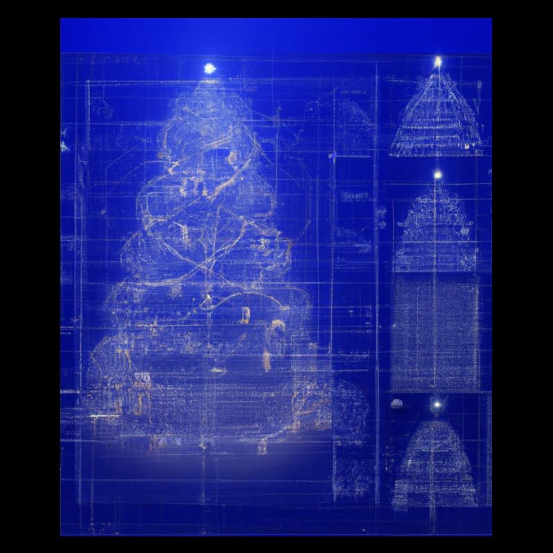 Plan schématique de l’arbre de Noël