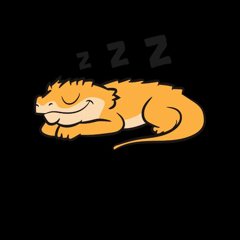 Crested Gecko Pajama Reptile Lizard Sleeping