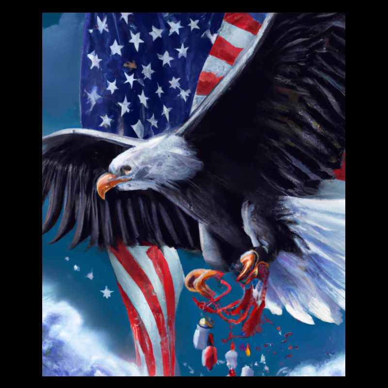 Pygargue à queue blanche de Noël américain avec