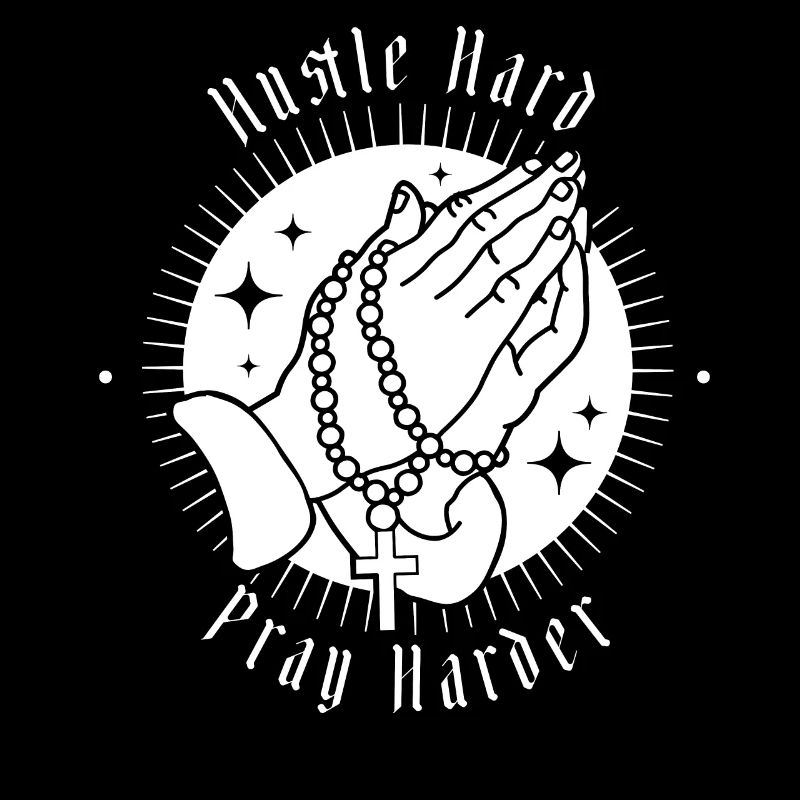 Hectic Pray Harder Jesus crosses hand