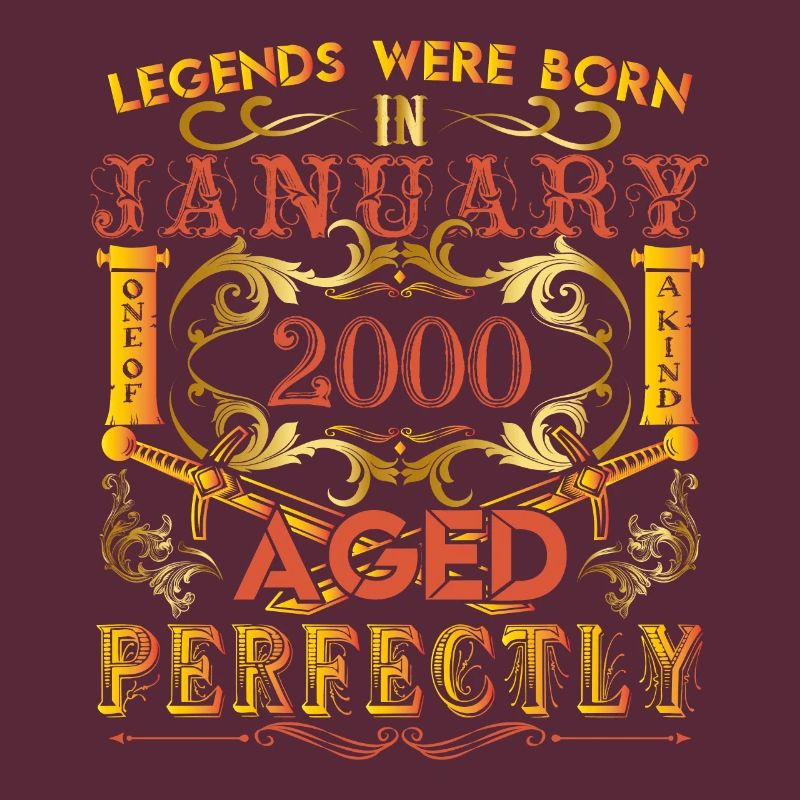 Januar 2000 - Geburtstag 2000 Legenden wurden geboren.