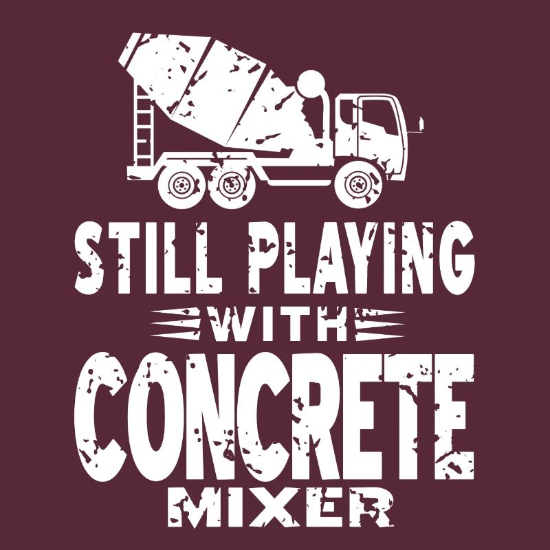 Concrete construction design for construction workers and construction site
