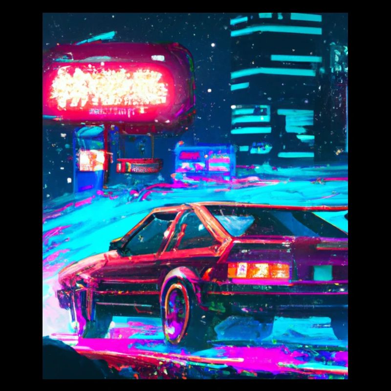 Vaporwave Esthétique Synthwave City