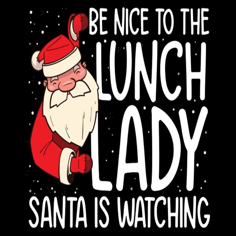 Soyez NIce au déjeuner que Lady Santa regarde