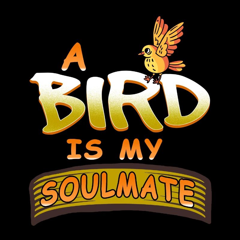 Un oiseau est mon âme sœur Designs rétro mignons