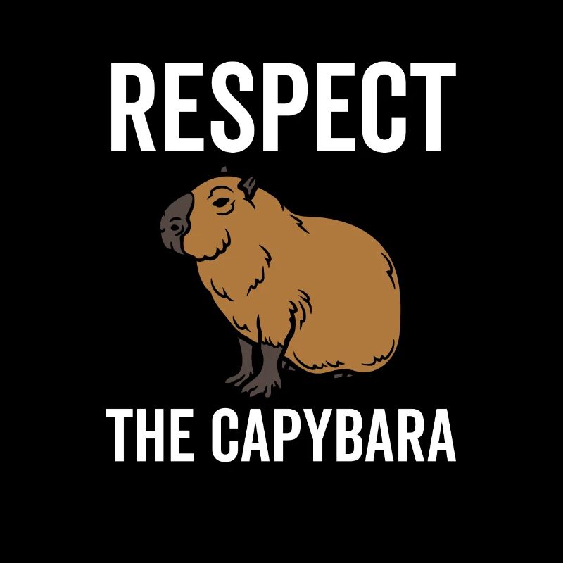 Respektiere das Capybara
