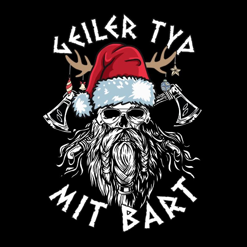 Geilertypmitbart Weihnachten Bartträger Wikinger