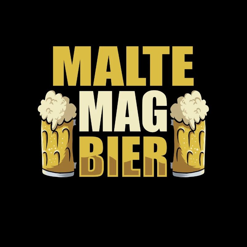 Malte mag Bier Name Geburtstag
