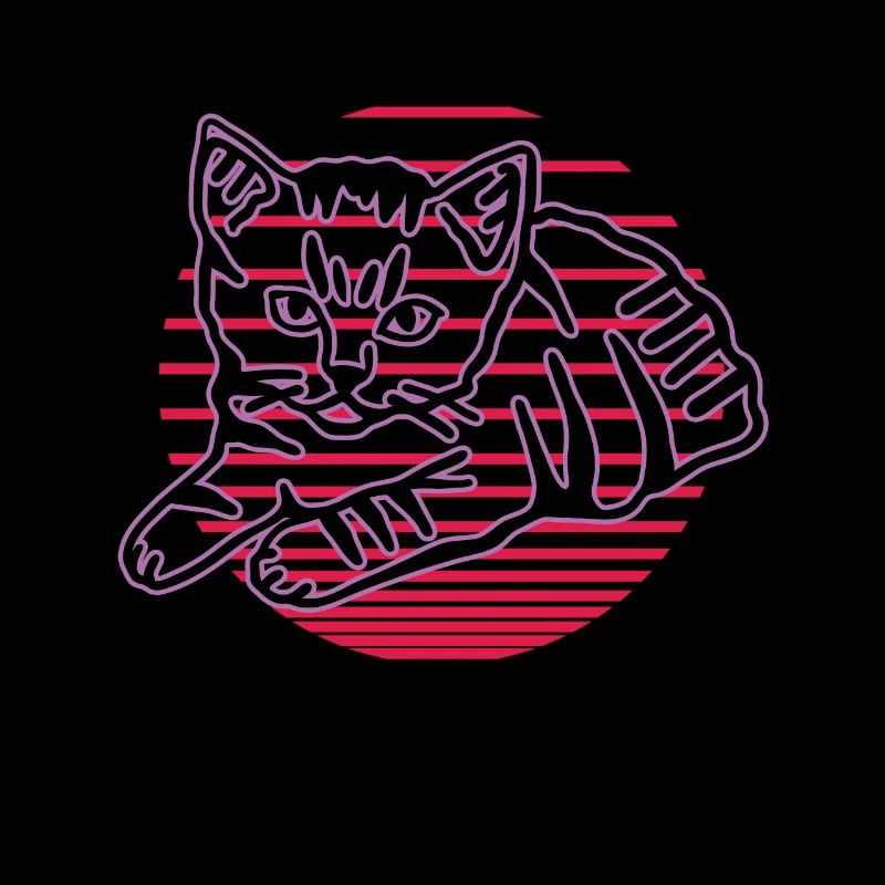 Chat graphique Retro Cat pour les propriétaires de chats