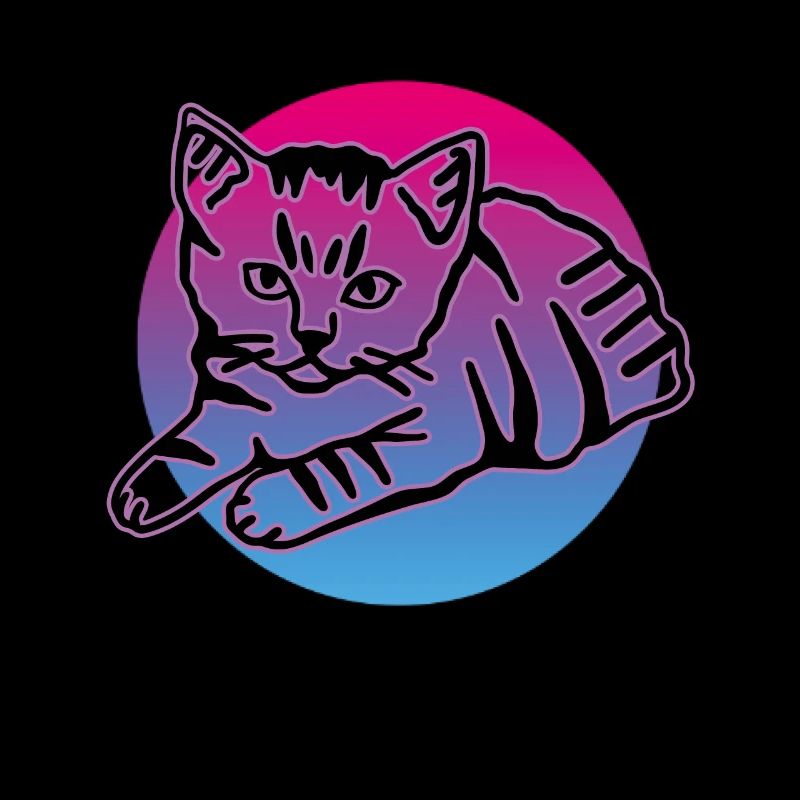 Chat graphique Retro Cat pour les propriétaires de chats
