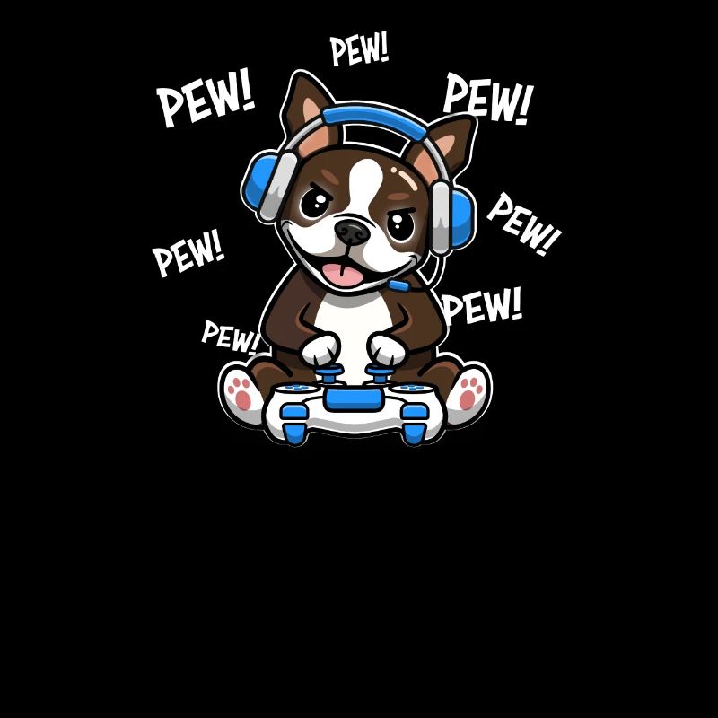 Brauner Boston-Terrier