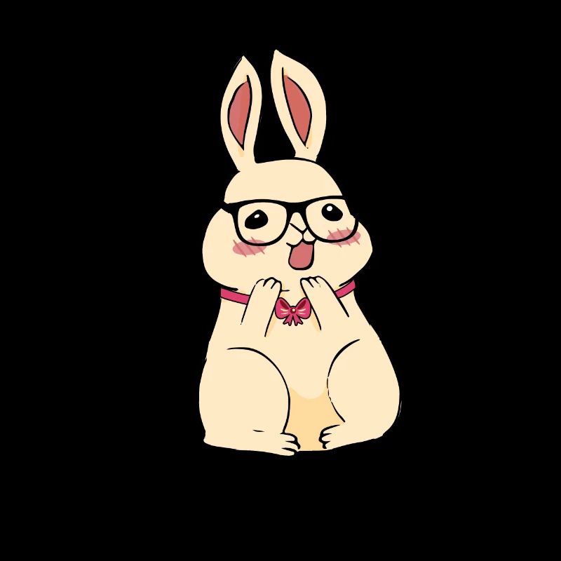 Cute Easter Rabbit Fly