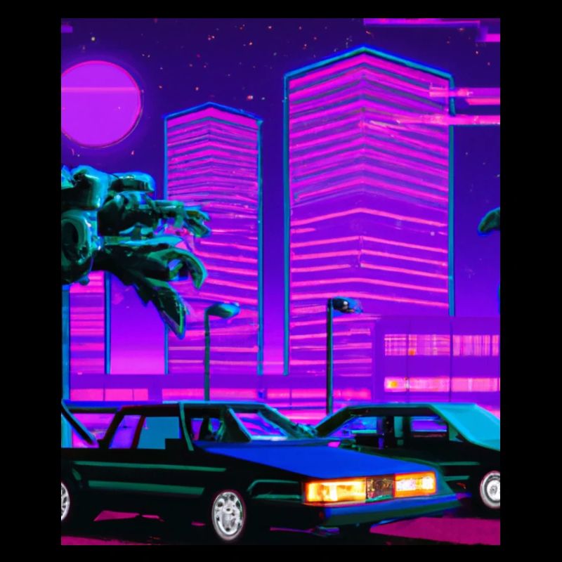 Vaporwave Esthétique Synthwave City