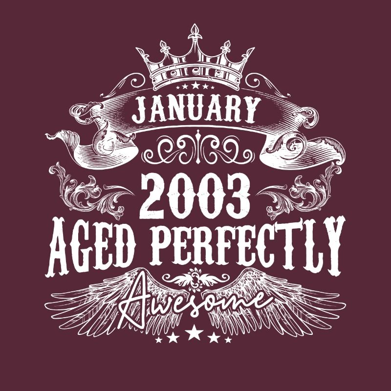 2003 | Januar 2003 Geburtstag Perfekt gealtert