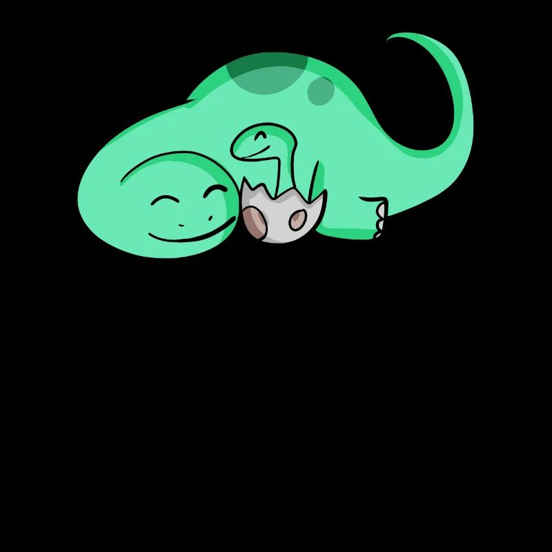 Dinosaure avec bébé dinosaure