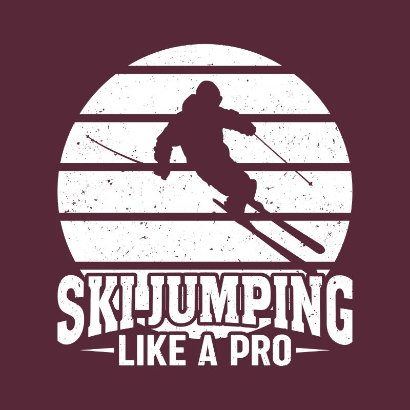 Saut à ski comme un pro Coucher de soleil