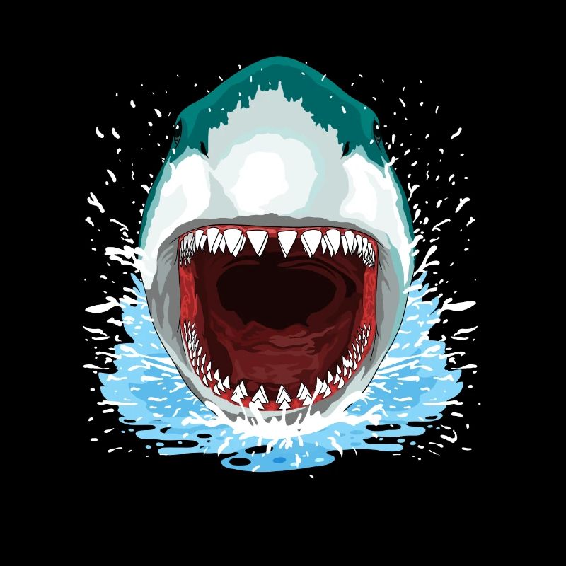 Shark Open Mouth Teeth White Shark