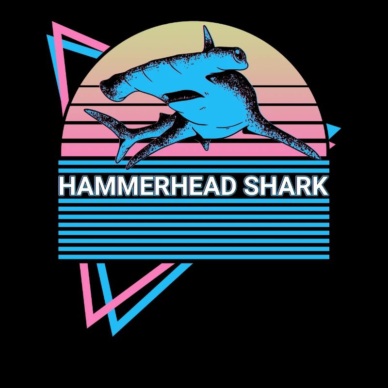 Hammerhead Shark Retro