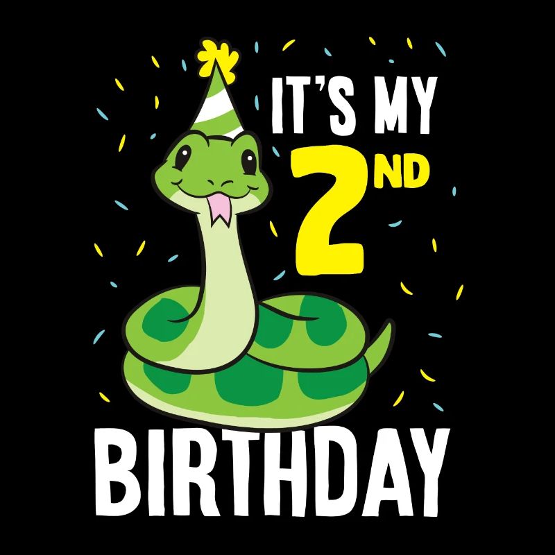 Serpenti È il mio 2 ° compleanno 2 anni compleanno