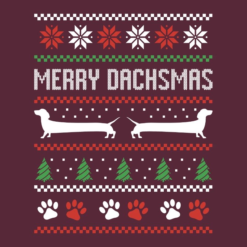 Teckel Saucisse Chien Pull de Noël moche