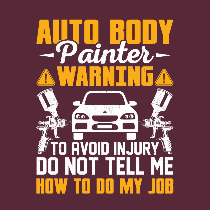 Auto Body Painter Warning To Avoid Injury Do Not T
