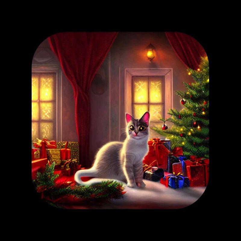 Cute Christmas Cat