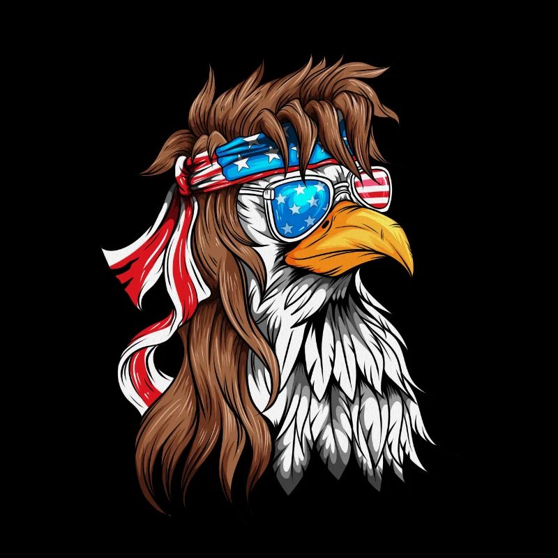 Eagle Bald Eagle Golden Eagle USA Flag
