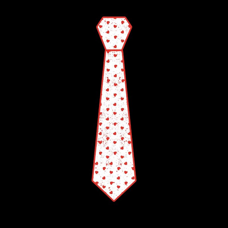 Valentine's Day Tie Heart Pattern Love Matching