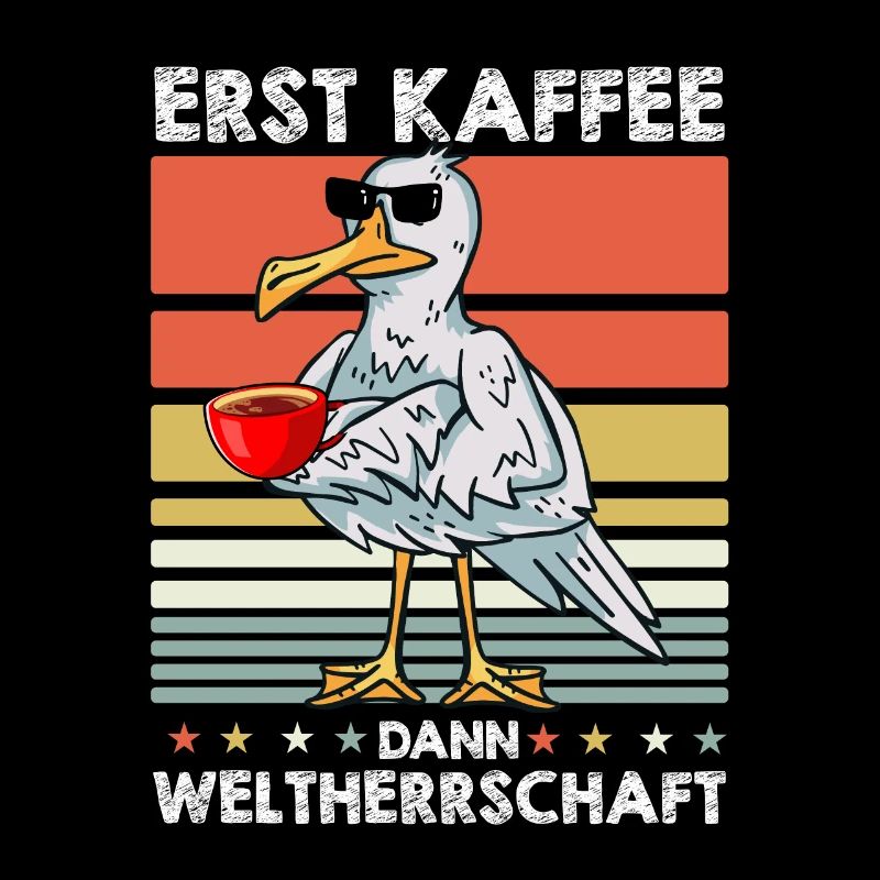 Möwe Kaffee-Sonnenbrille