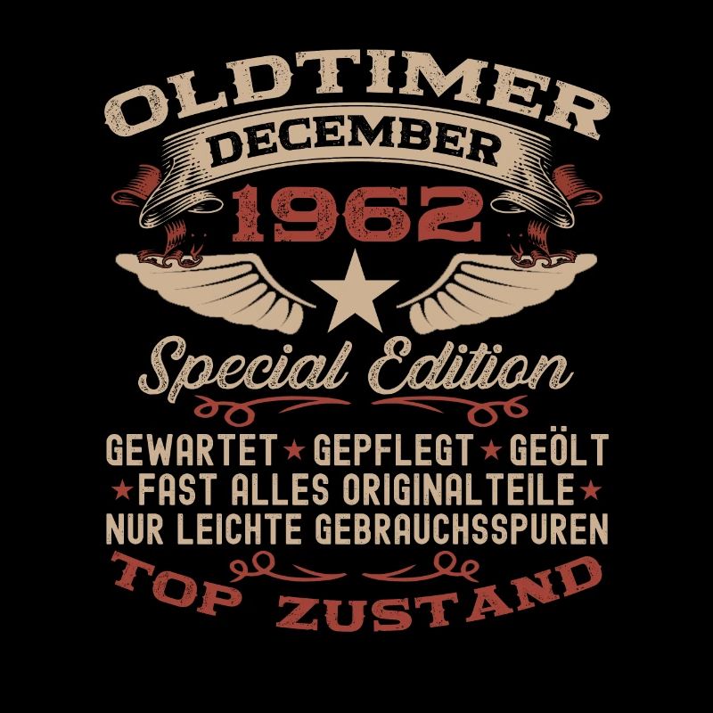 Oldtimer Dezember 1962 - 60. Geburtstag Geschenk