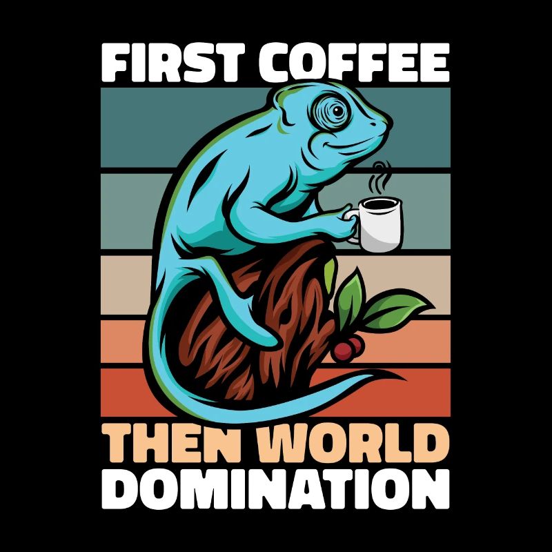 Chameleon Chamäleon Kaffee Sonnenbrille