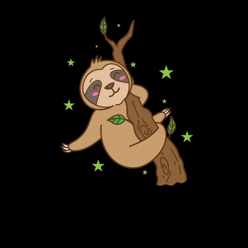 Sloth on the tree Nature lazy chilling