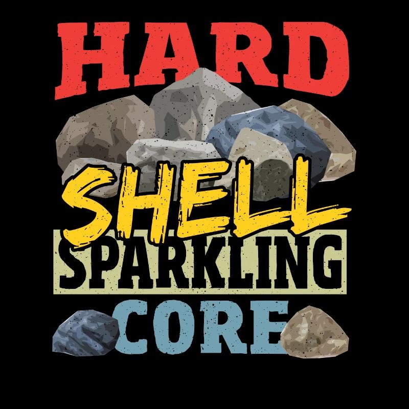 Hard Shell Sparkling Core Mineral Collecting