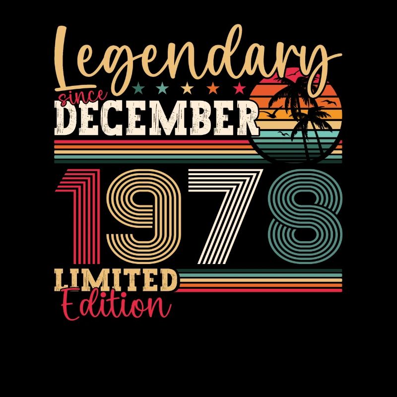 December Born 1978 44th birthday gift