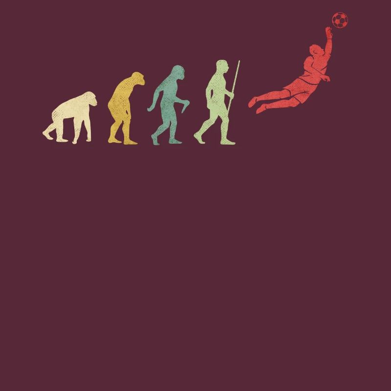 Fußball Torhüter Rettung der Evolution