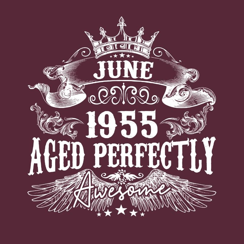 1955| Juni 1955 Geburtstag Perfekt gealtert