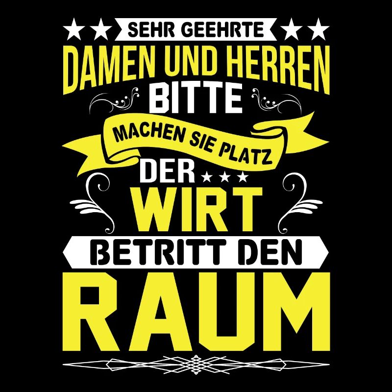 Machen Sie Platz Der Wirt Betritt Den Raum