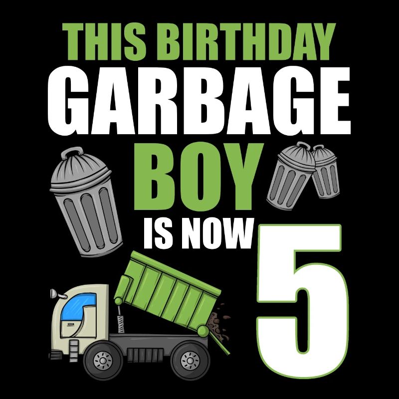 Müllwagen Geburtstag Kinder Junge 5. Geburtstag Party