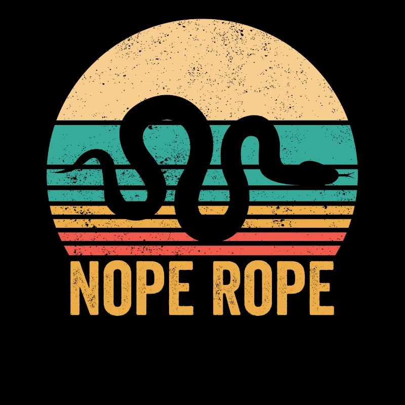 Funny snake rope retro