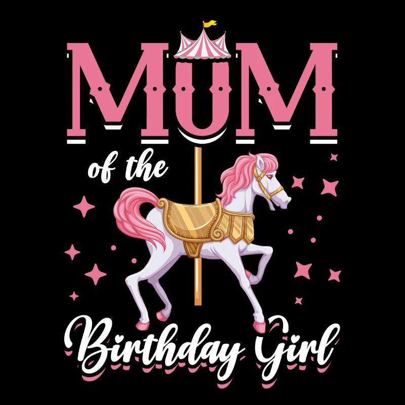 Karussell-geburtstagsfeier-mutter Des